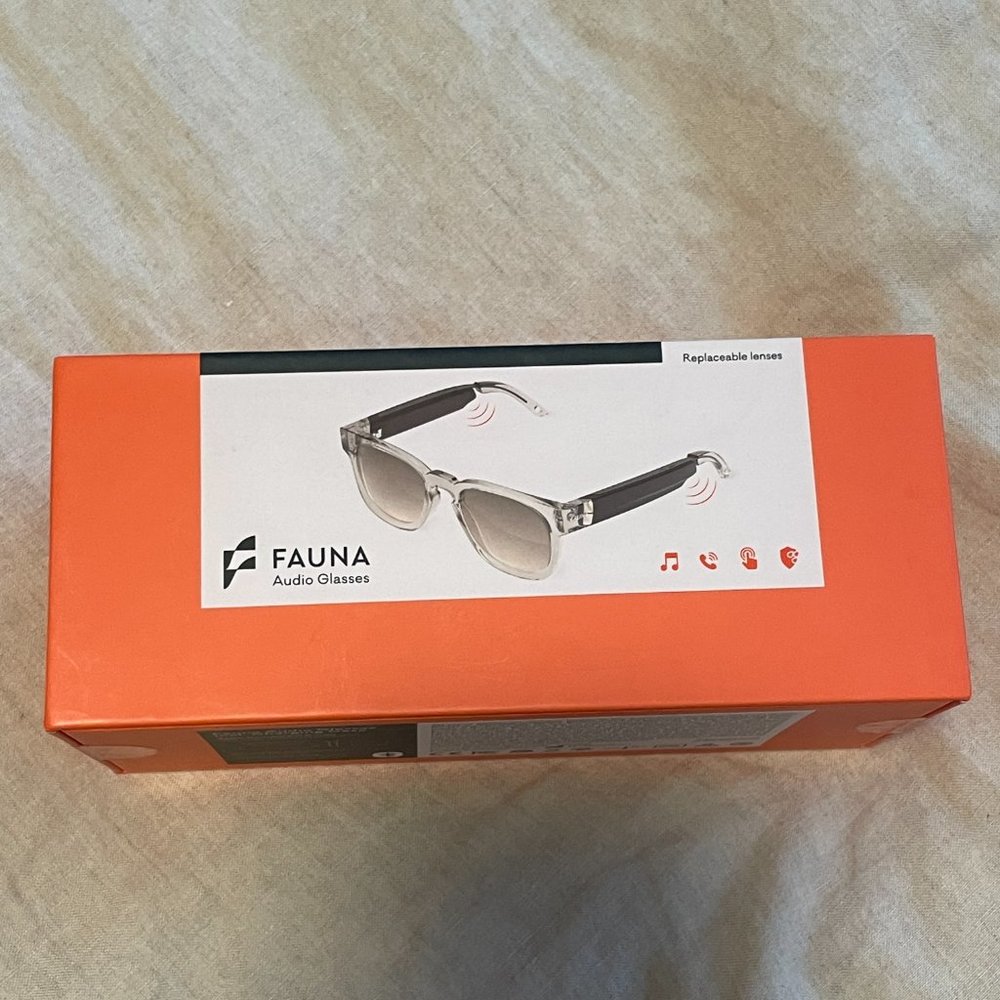 Fauna Audio Glasses - Brand New - Spiro Transparent Brown